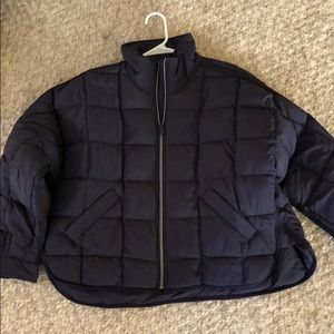 Free People Pippa packable puffer in navy